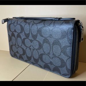 Coach Double Zipper Travel Wallet / Organizer